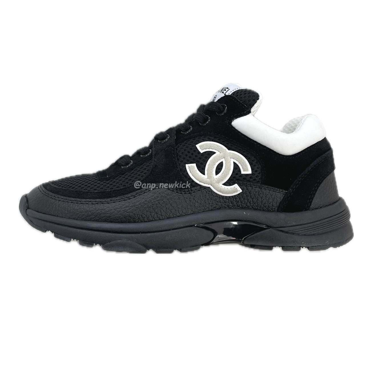 Chanel Low Top Trainer Black White G38299 Y55720 K3845 (1) - newkick.cc